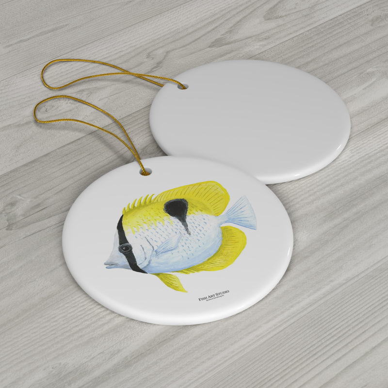 Ceramic Ornament - Teardrop Butterflyfish