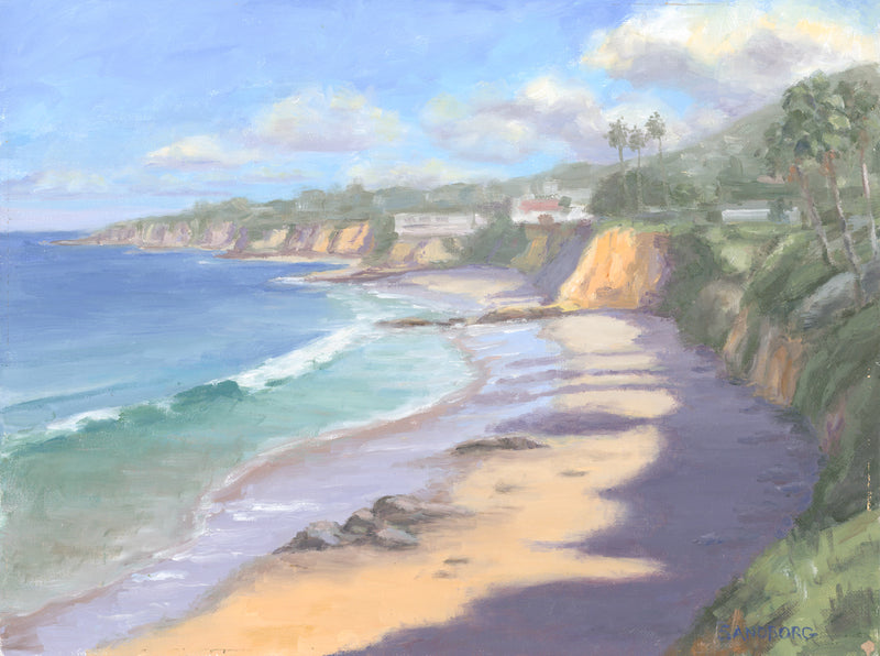 "New Day in Laguna" oil on canvas 12x16 -- More on stevesandborgart.com