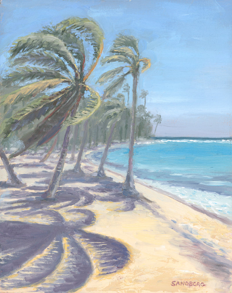 "Breath of the Tropics" oil on canvas 11x14 -- More on stevesandborgart.com