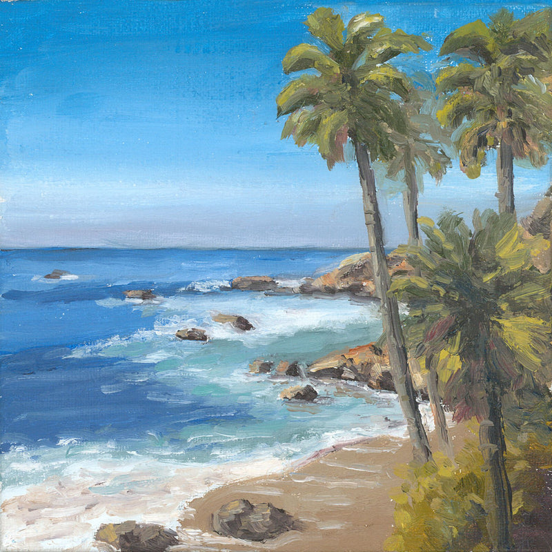 "Sunny Day in Laguna" Oil on Canvas 6x6
